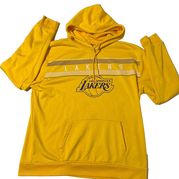 Los Angeles Lakers Ultra Game Yellow Hoodie Mens Large - Picture 1 of 8